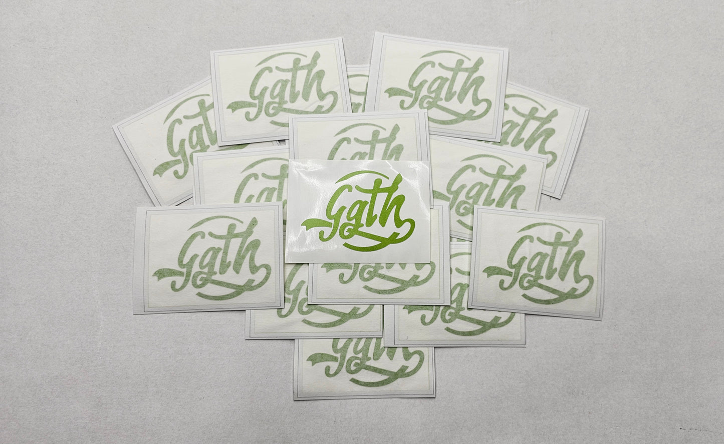 STICKERS "GGTH" Vert métal